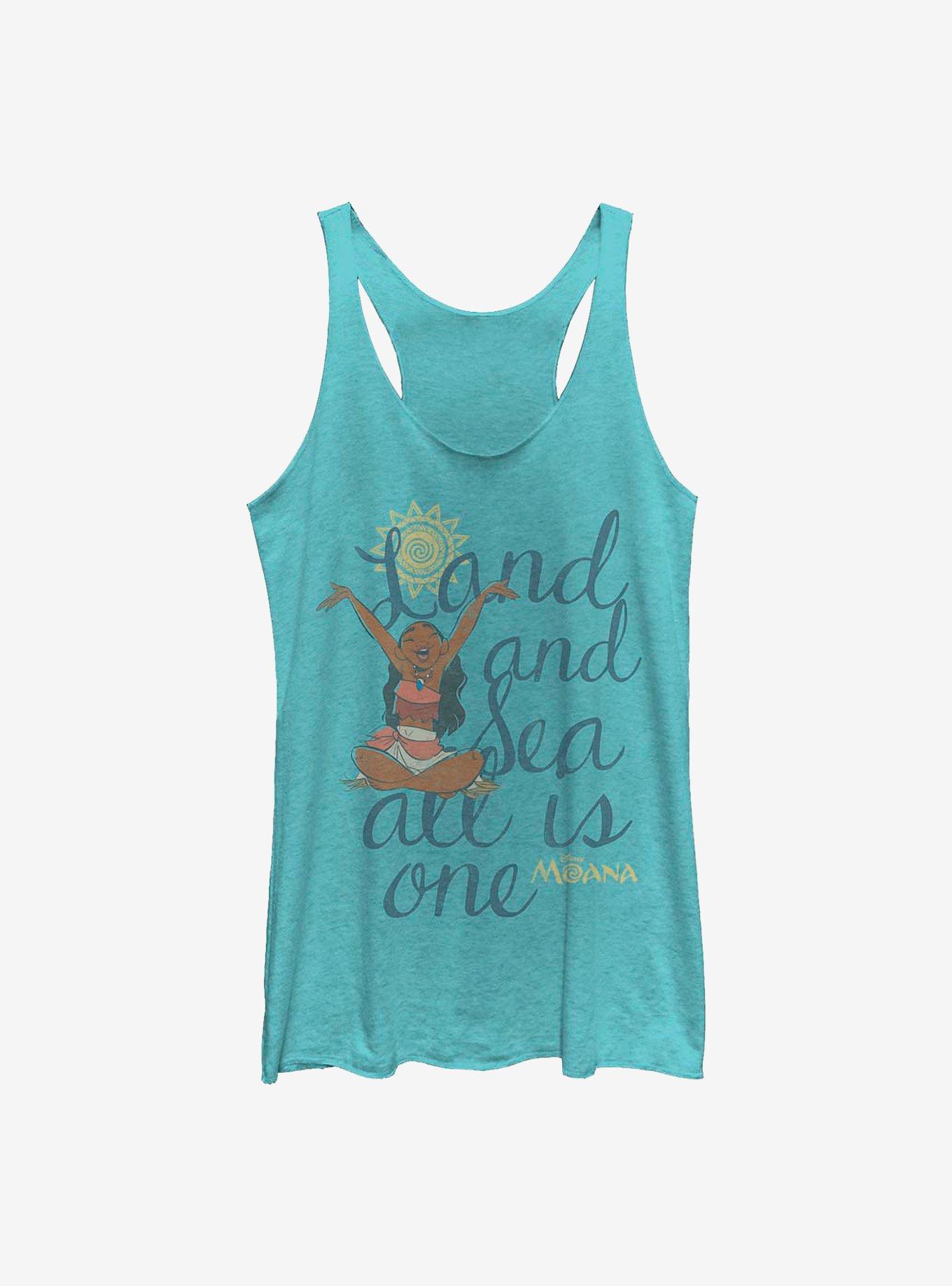 Disney Moana Land And Sea Girls Tank, TAHI BLUE, hi-res