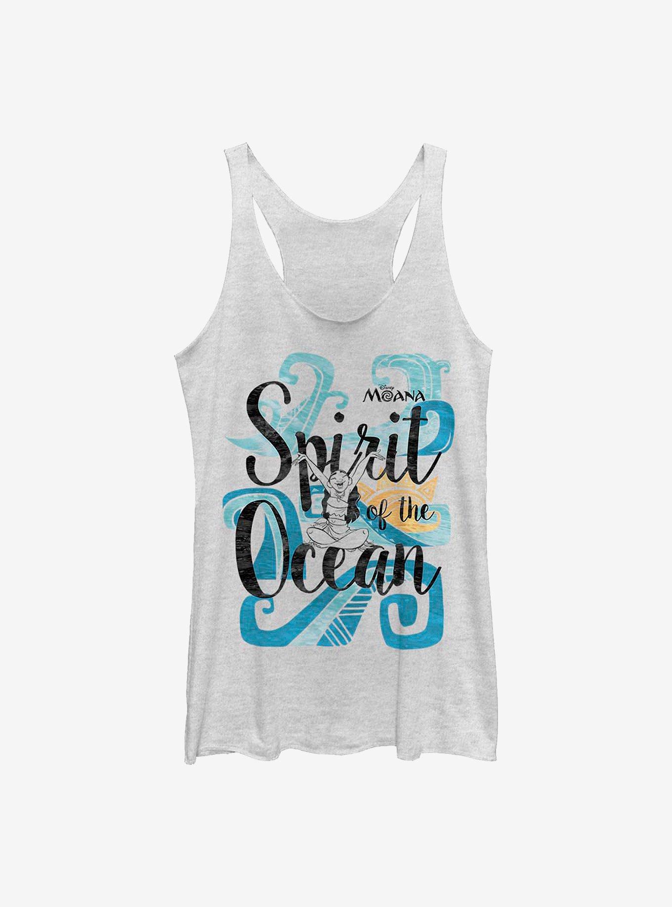 Disney Moana Spirit Of The Ocean Girls Tank, WHITE HTR, hi-res