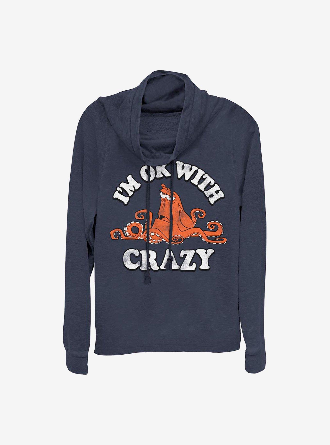 Disney Pixar Finding Nemo Ok With Crazy Cowlneck Long-Sleeve Girls Top