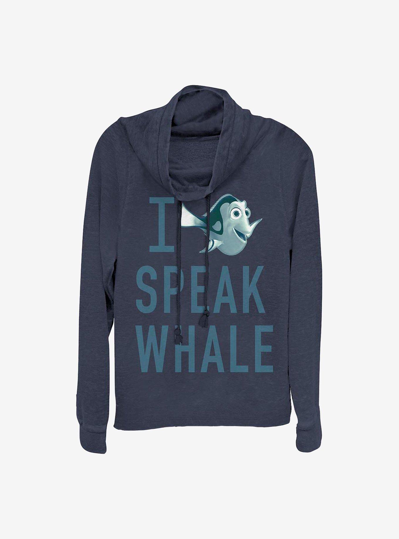 Disney Pixar Finding Nemo Whale Talk Cowlneck Long-Sleeve Girls Top, , hi-res