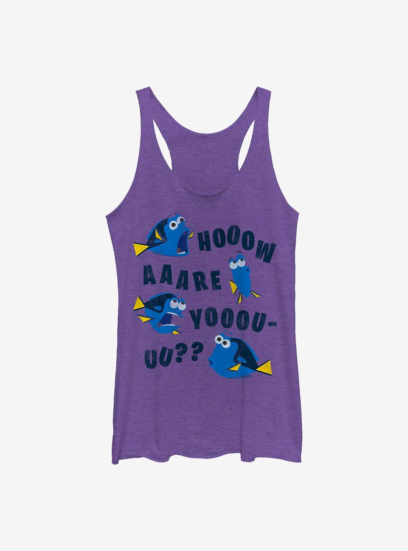 Disney Pixar Finding Nemo Dory How Are You? Girls Tank, PUR HTR, hi-res