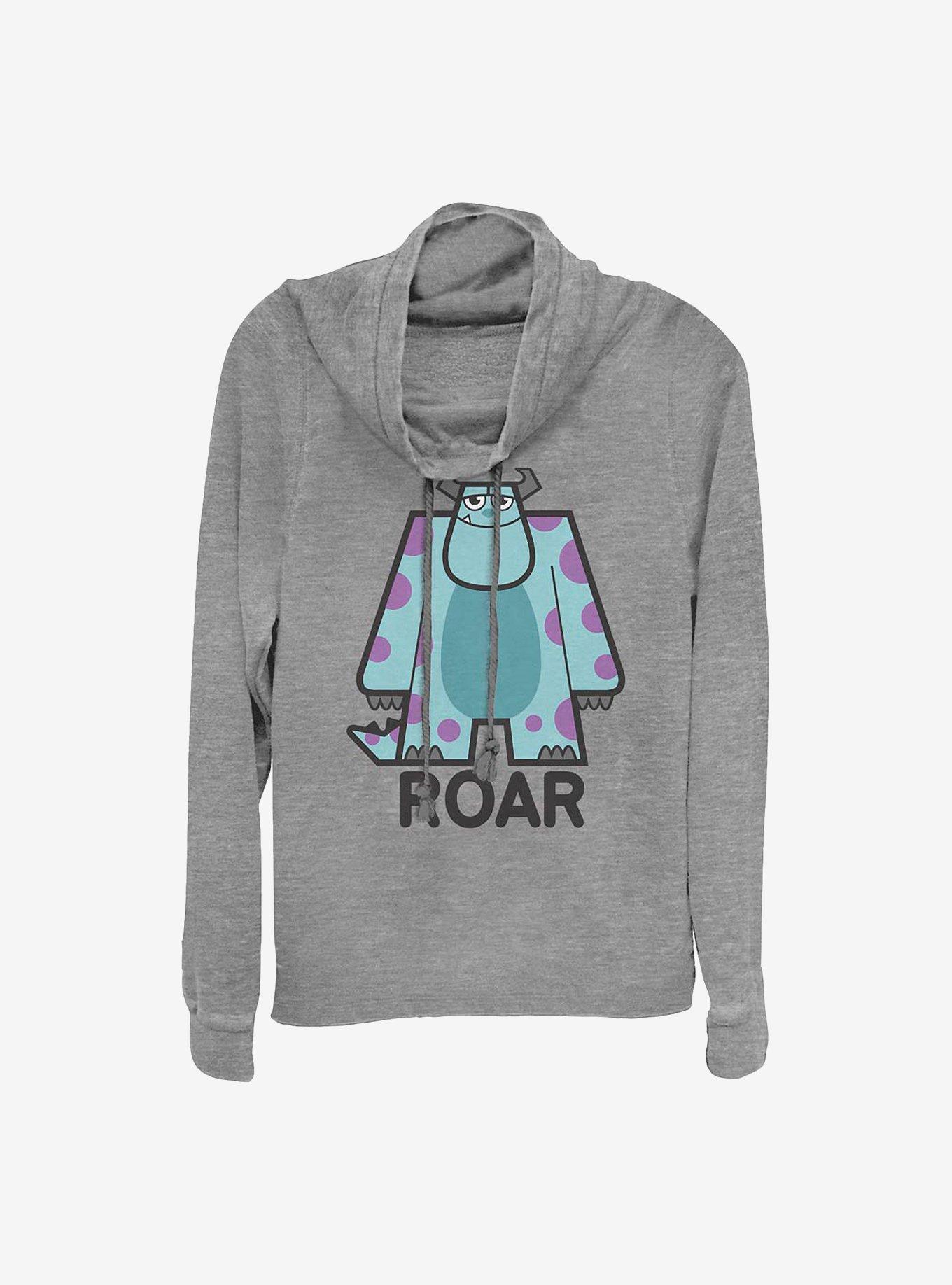 Disney Pixar Monsters University Sulley Roar Cowlneck Long-Sleeve Girls Top, , hi-res