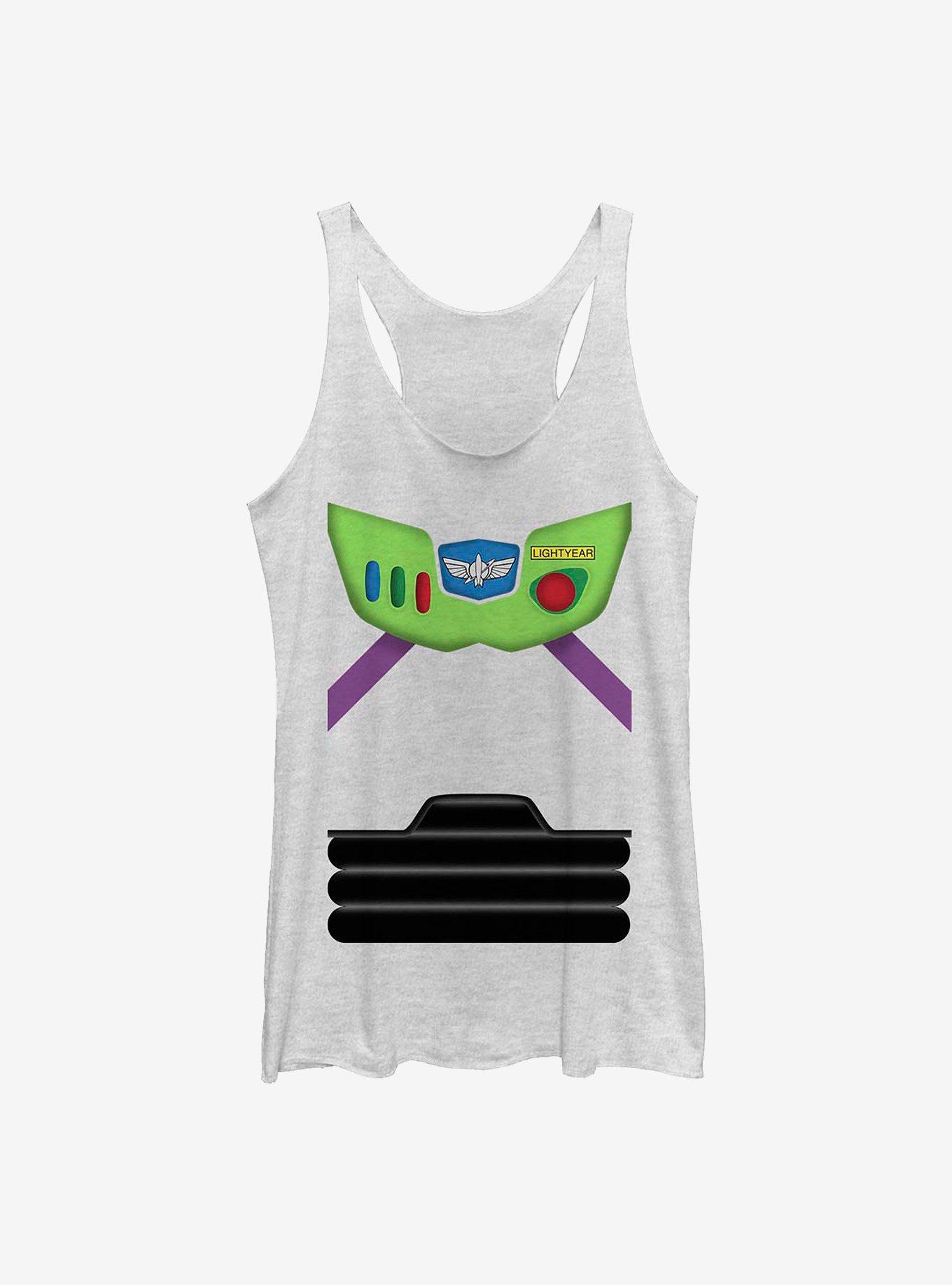Disney Pixar Toy Story Buzz Suit Girls Tank, WHITE HTR, hi-res