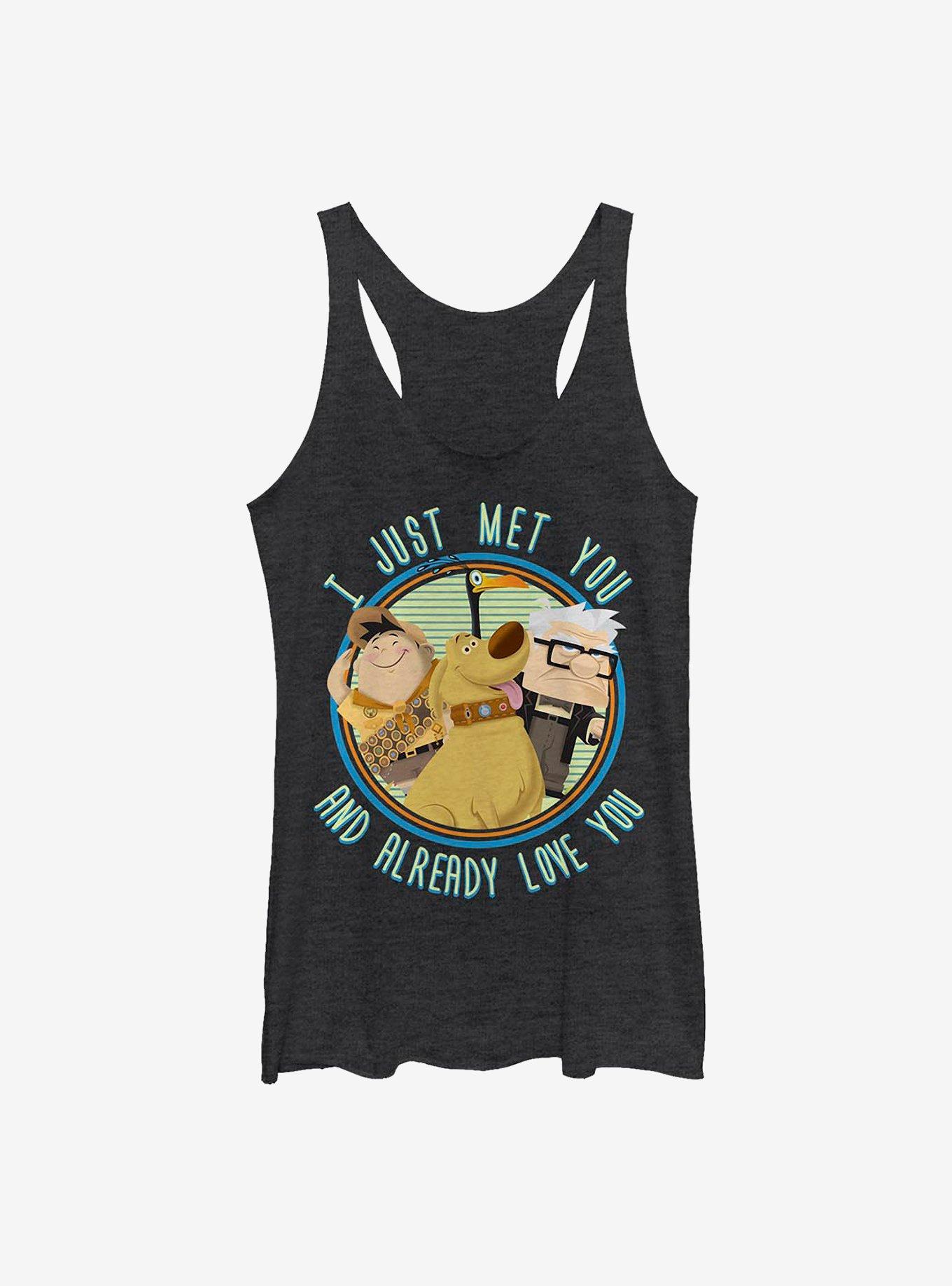 Disney Pixar Up Just Met You Girls Tank, BLK HTR, hi-res