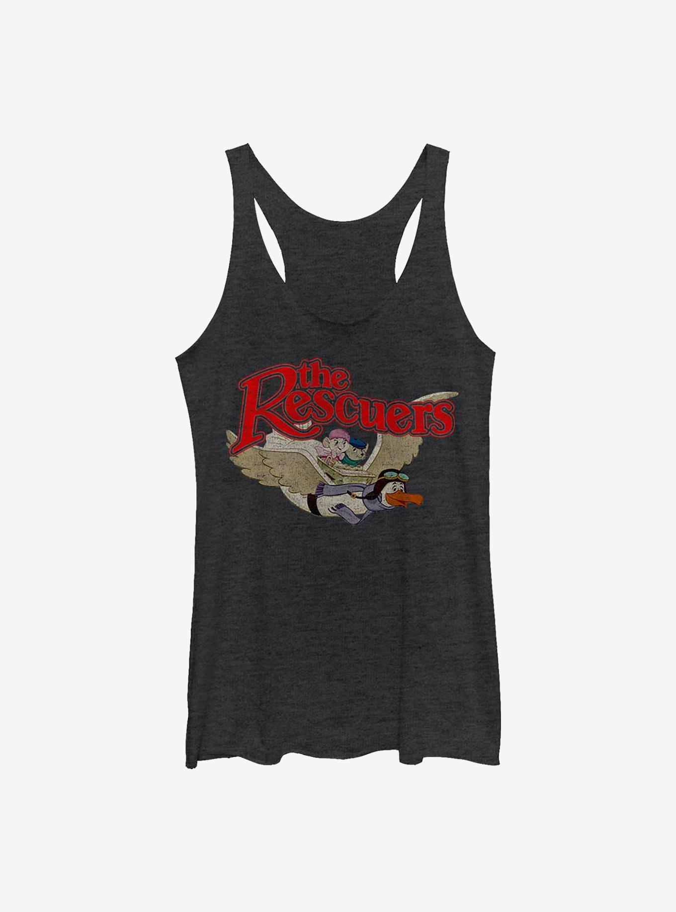 Disney The Rescuers Down Under The Rescue Girls Tank, BLK HTR, hi-res