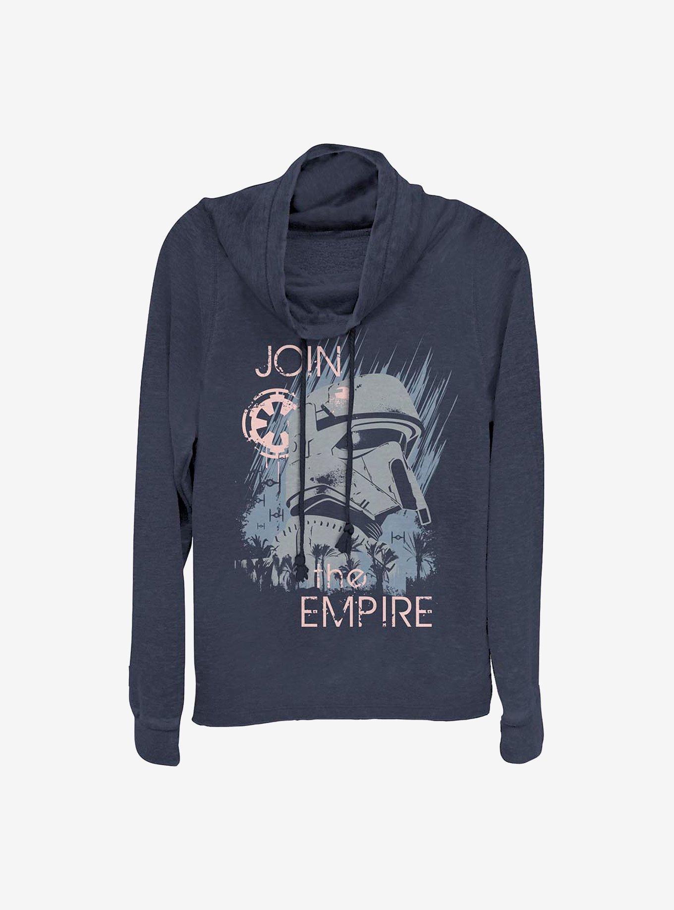 Star Wars Rogue One: A Star Wars Story Join The Empire Cowlneck Long-Sleeve Girls Top, , hi-res