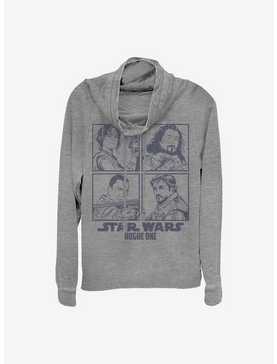 Star Wars Rogue One: A Star Wars Story Rogue Four Square Cowlneck Long-Sleeve Girls Top, , hi-res