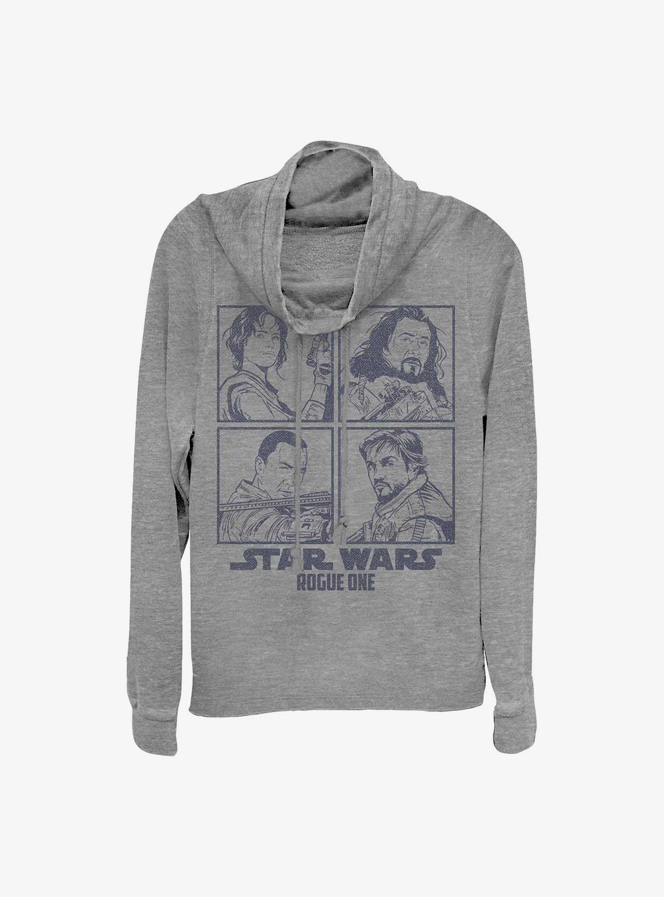 Star Wars Rogue One: A Star Wars Story Rogue Four Square Cowlneck Long-Sleeve Girls Top, , hi-res