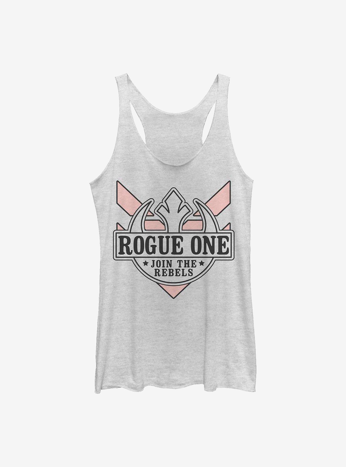 Star Wars Rogue One: A Star Wars Story Join The Rebels Girls Tank, WHITE HTR, hi-res