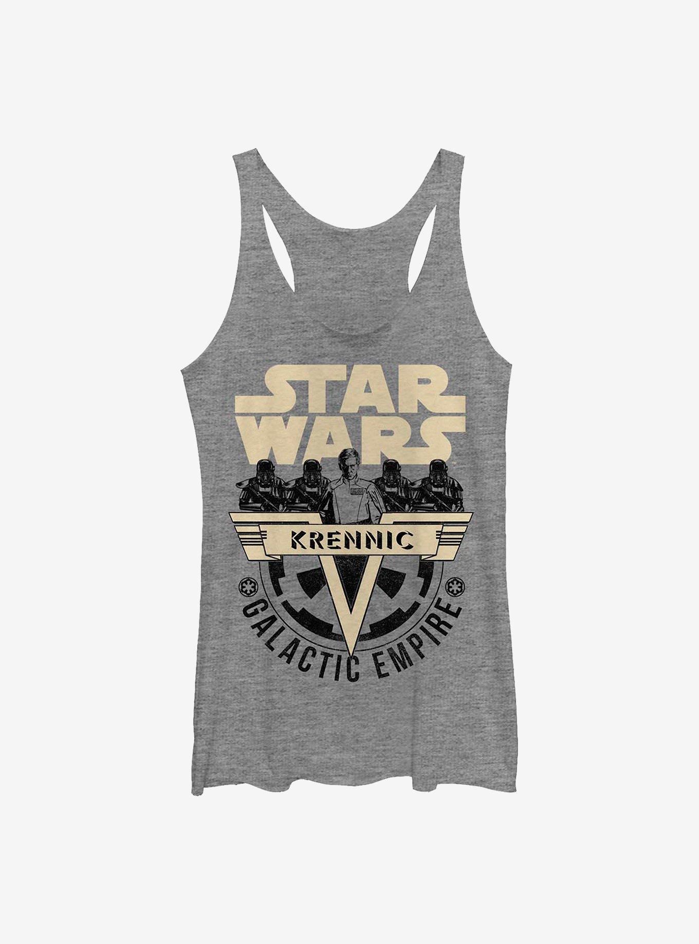 Star Wars Rogue One: A Star Wars Story Krennic Girls Tank, GRAY HTR, hi-res