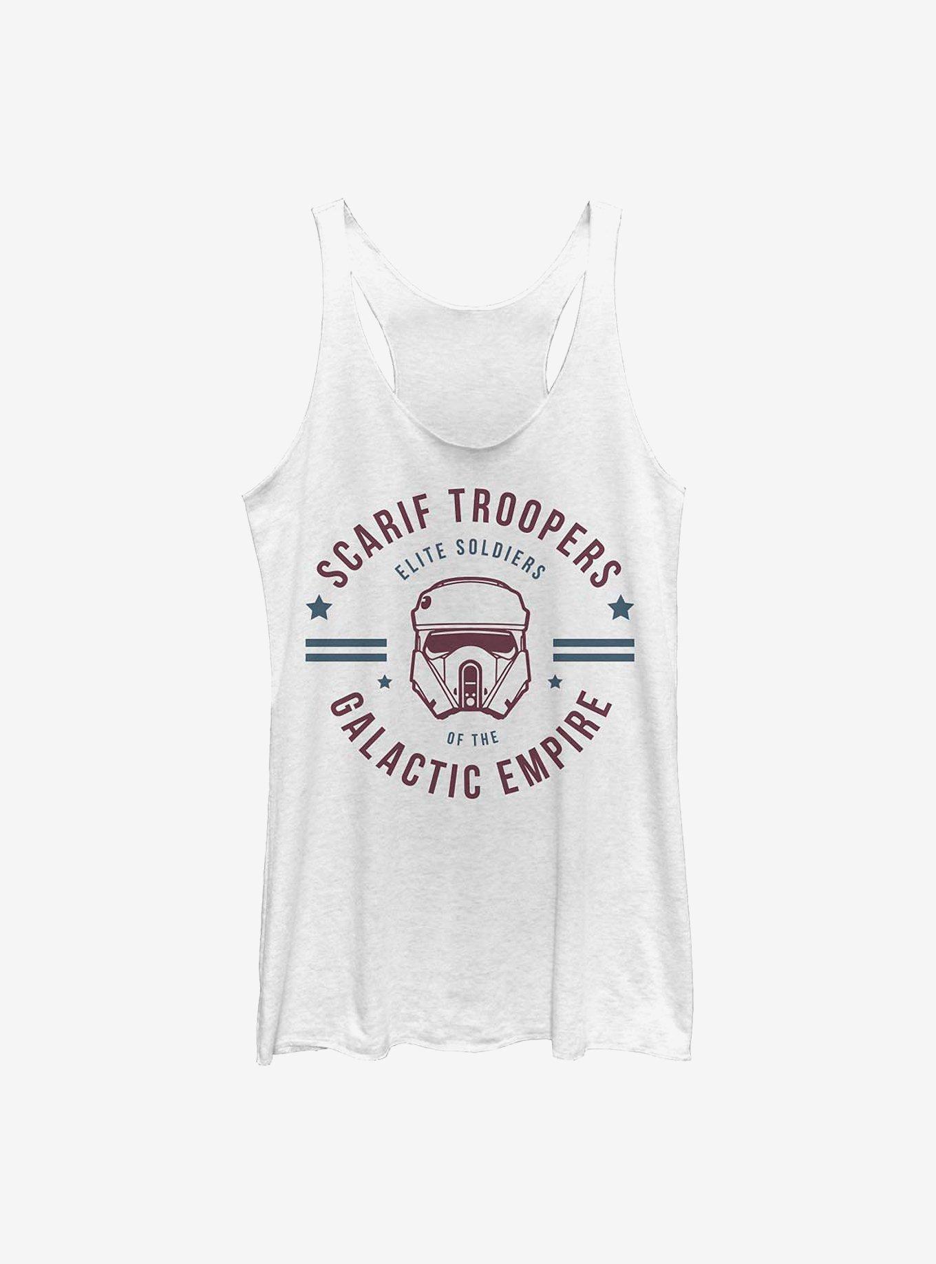 Star Wars Rogue One: A Star Wars Story Scarif Troopers Girls Tank, WHITE HTR, hi-res