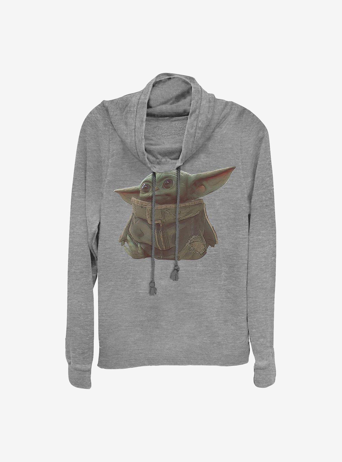 Star Wars The Mandalorian The Child Ball Theif Cowlneck Long-Sleeve Girls Top