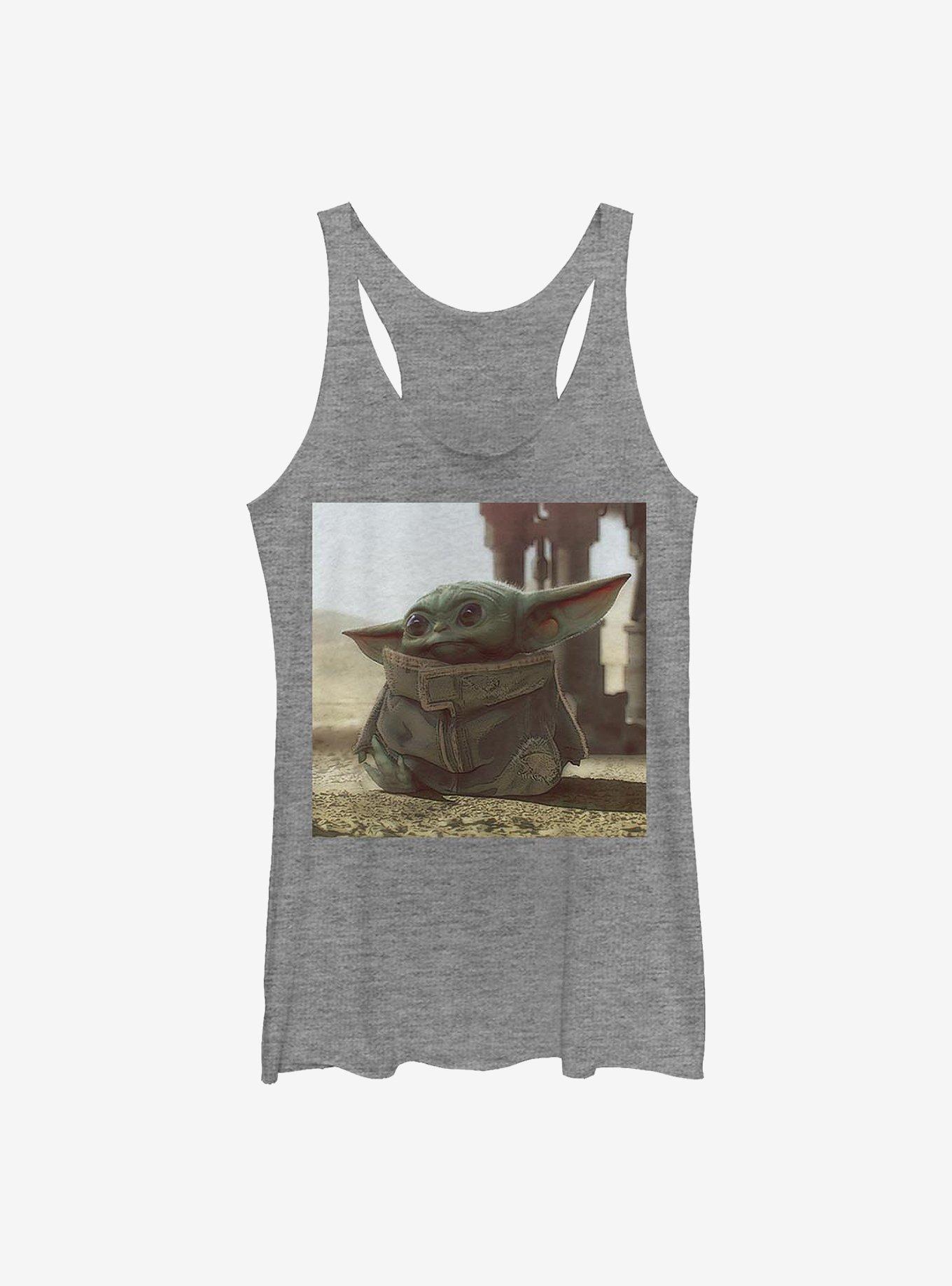 Star Wars The Mandalorian The Child Picture Girls Tank, GRAY HTR, hi-res