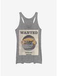 Star Wars The Mandalorian Wanted The Child Girls Tank Top, GRAY HTR, hi-res