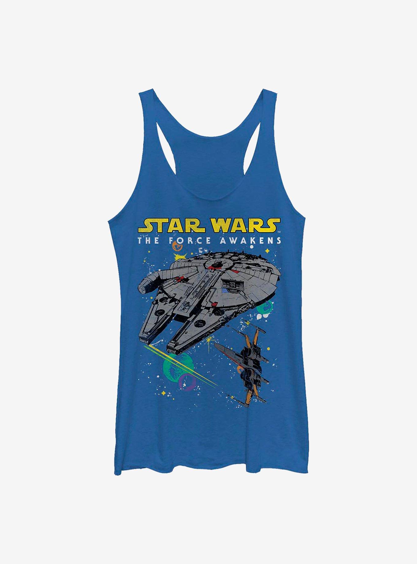 Star Wars: The Force Awakens Battle Drawing Girls Tank, ROY HTR, hi-res