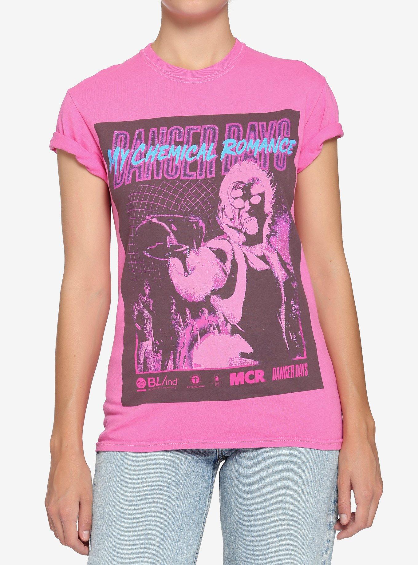 My Chemical Romance Danger Days Draculoid Girls T-Shirt, PINK, hi-res