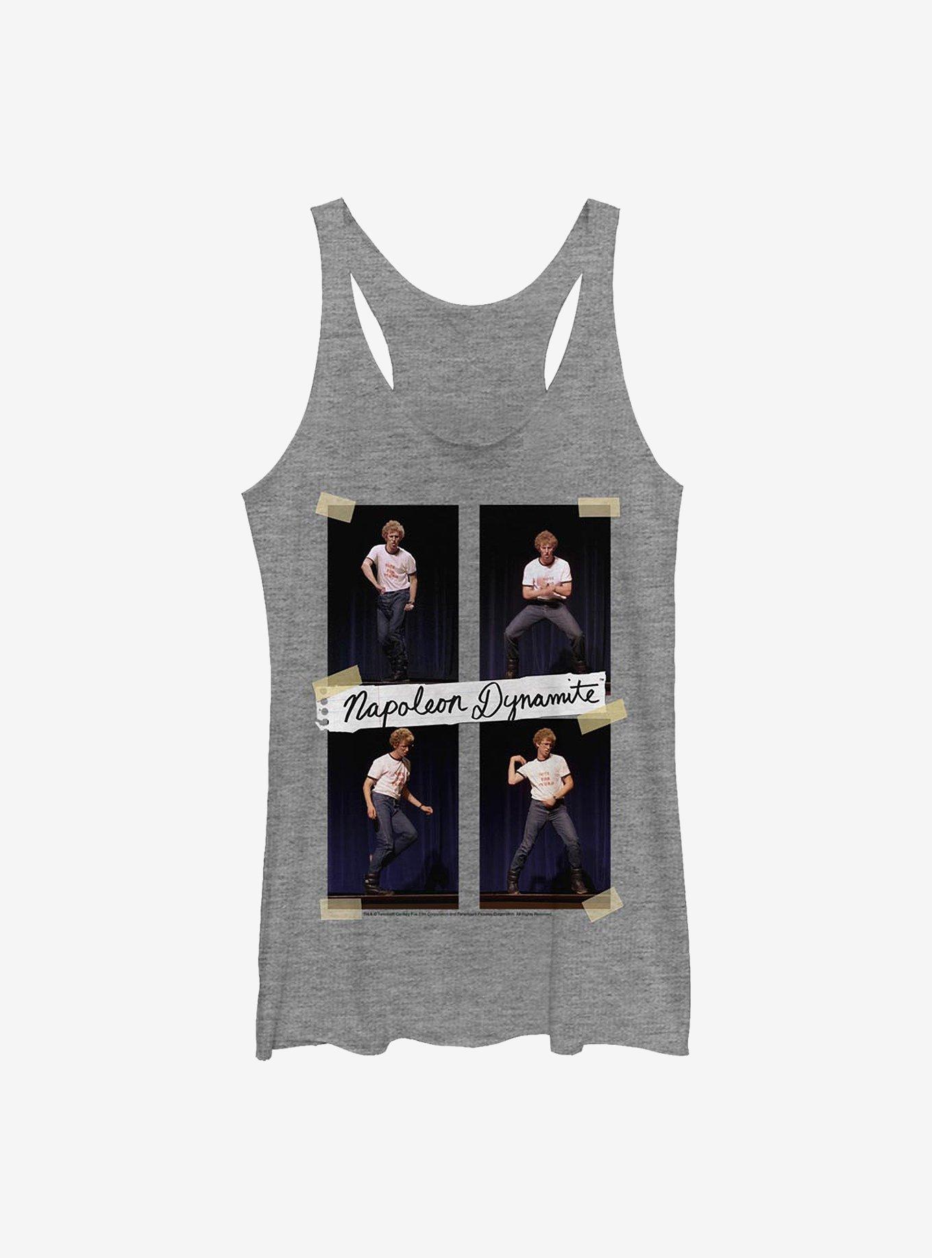 Napoleon Dynamite Dance Napoleon Girls Tank, GRAY HTR, hi-res
