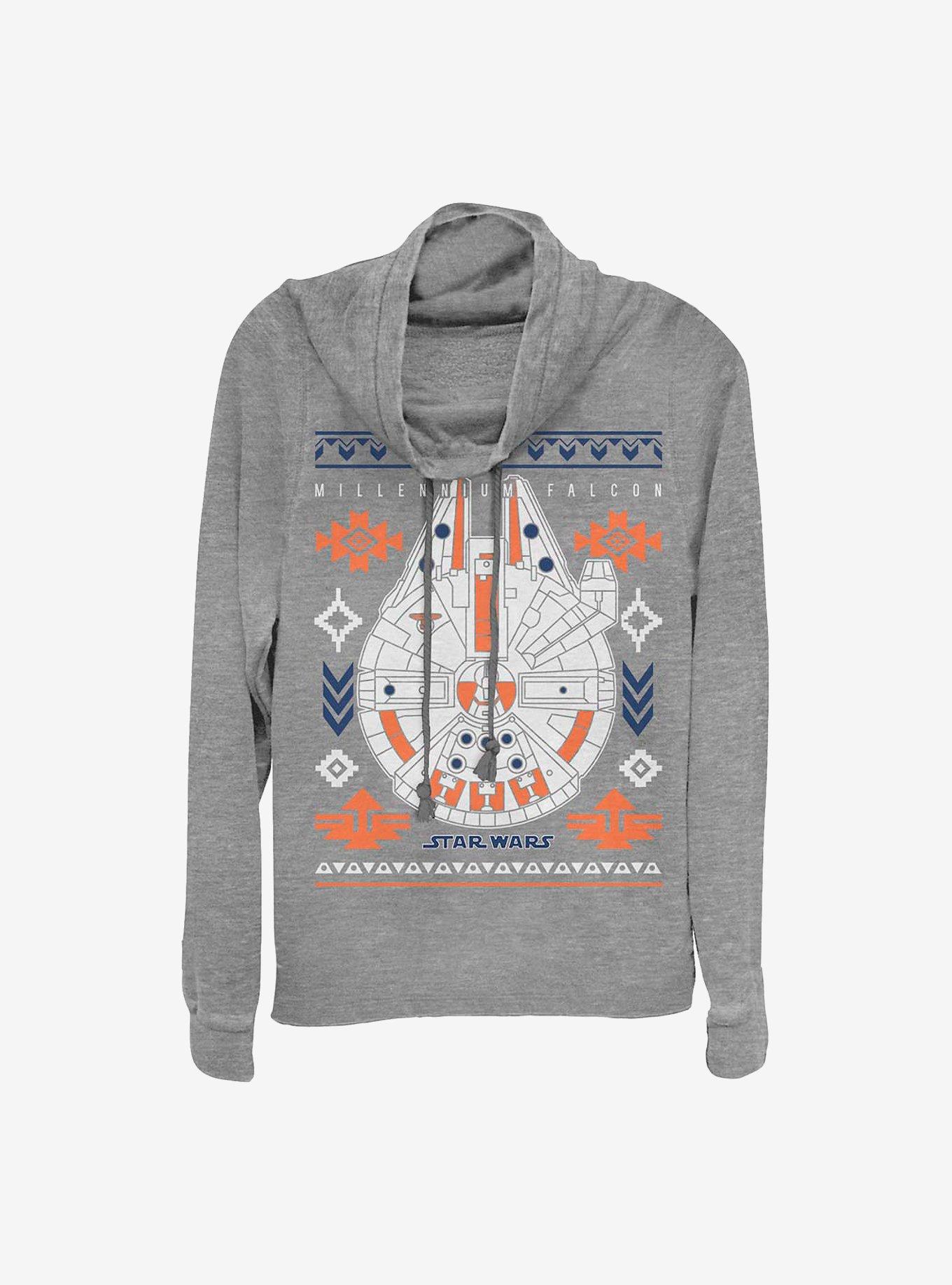 Star Wars Attack Cowlneck Long-Sleeve Girls Top, , hi-res