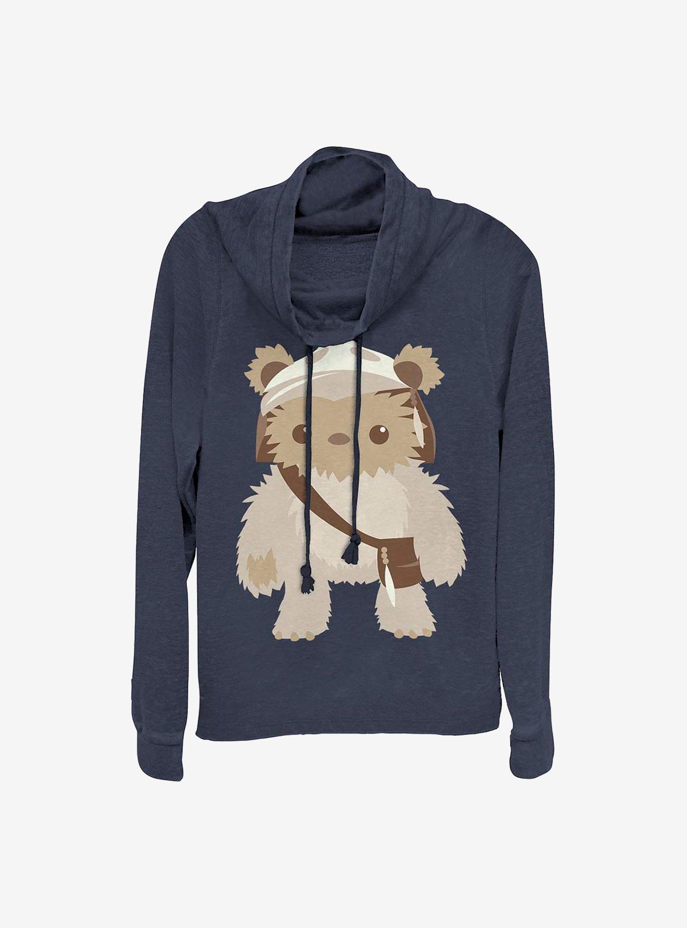 Star Wars Ewok Cutie Cowlneck Long-Sleeve Girls Top, , hi-res