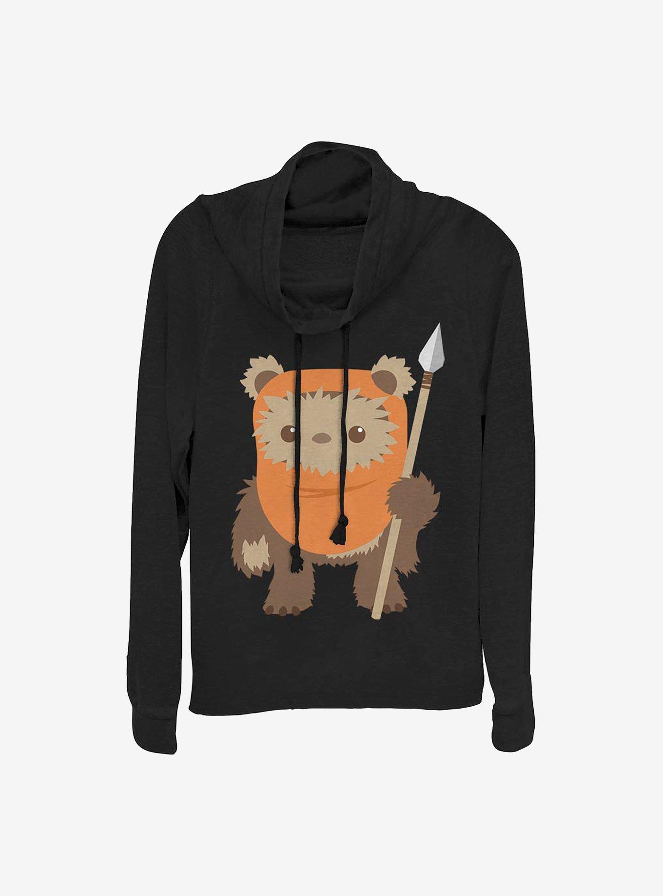 Star Wars Ewok Spear Cowlneck Long-Sleeve Girls Top, , hi-res