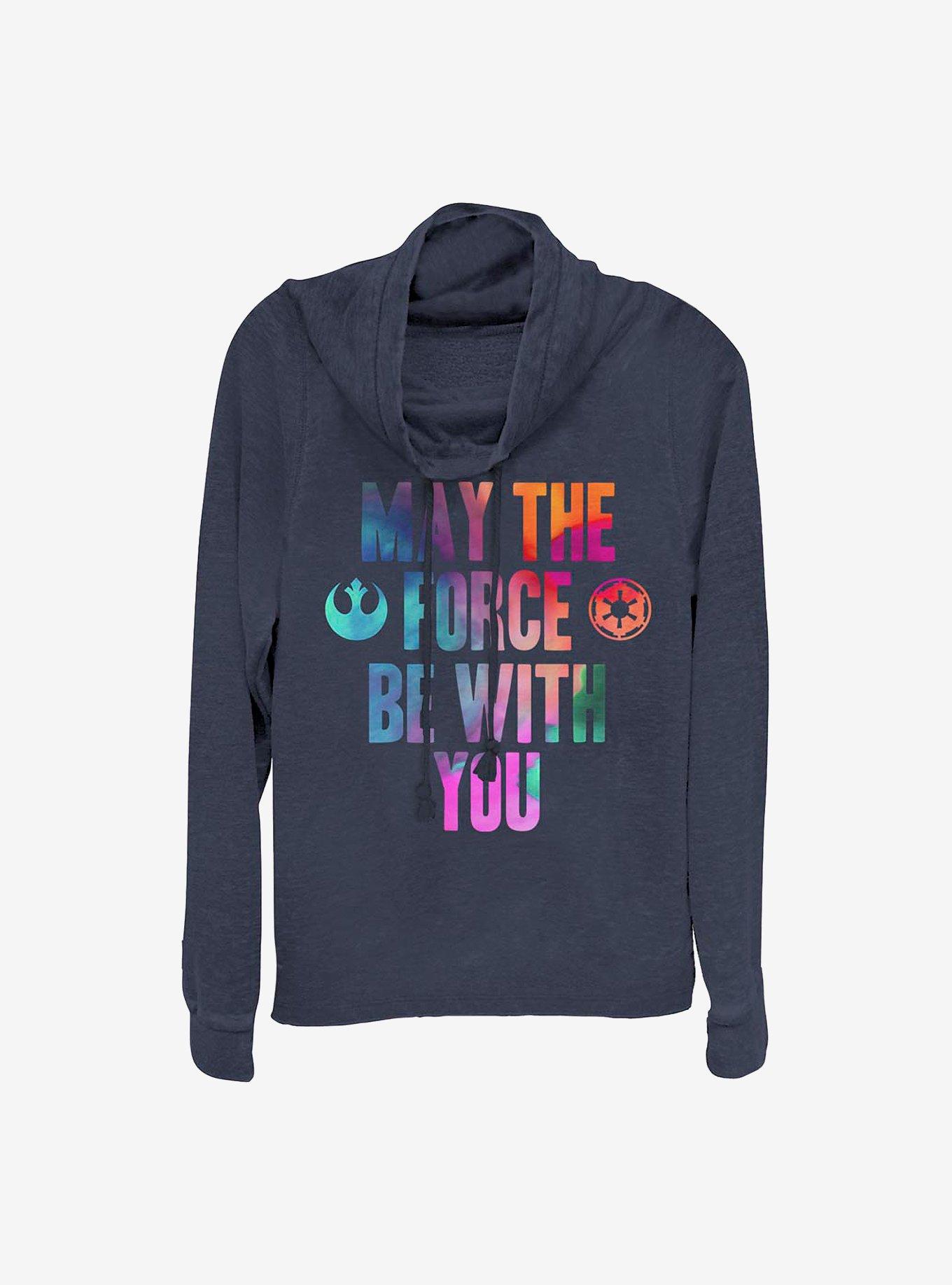 Star Wars Force Colors Cowlneck Long-Sleeve Girls Top, , hi-res