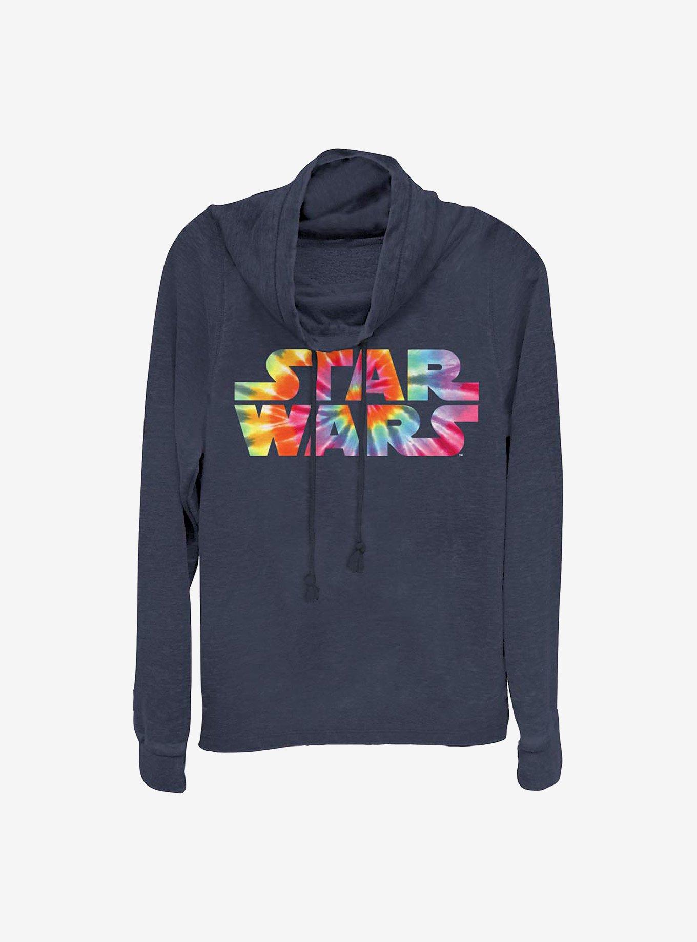 Star Wars Tie-Dye For Cowlneck Long-Sleeve Girls Top, , hi-res