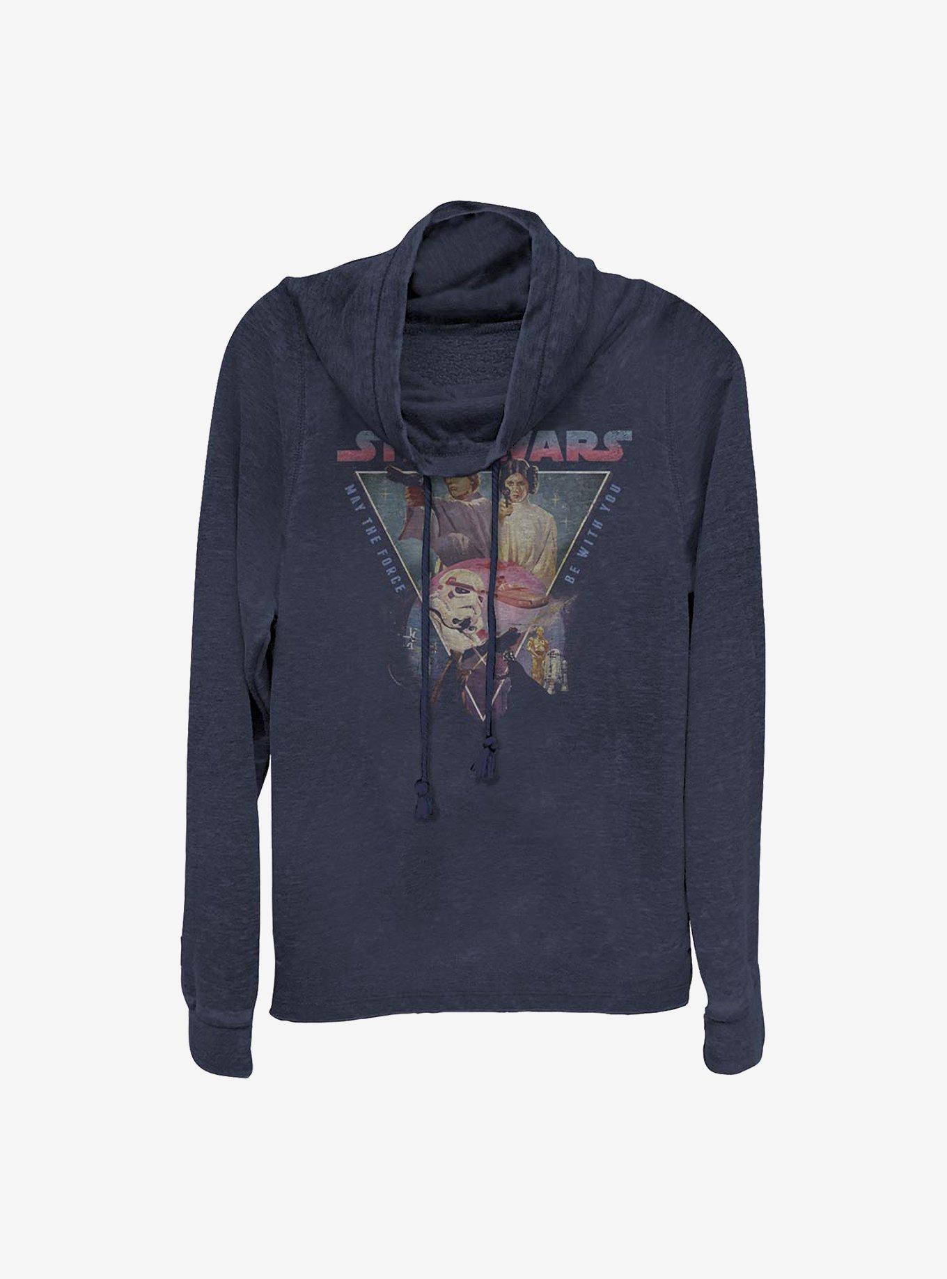 Star Wars Triangle Cowlneck Long-Sleeve Girls Top, , hi-res