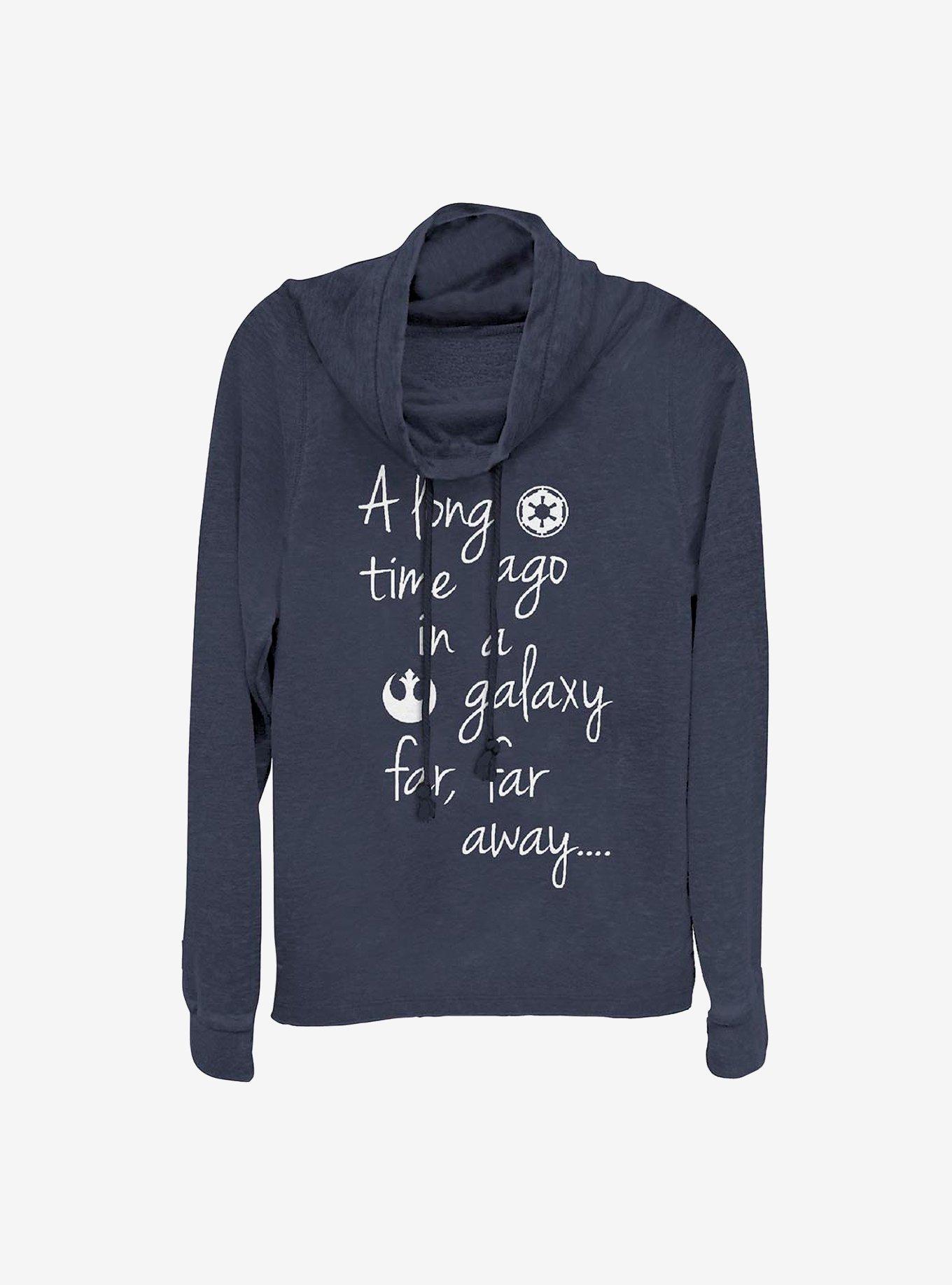 Star Wars Galaxy Cowlneck Long-Sleeve Girls Top, , hi-res