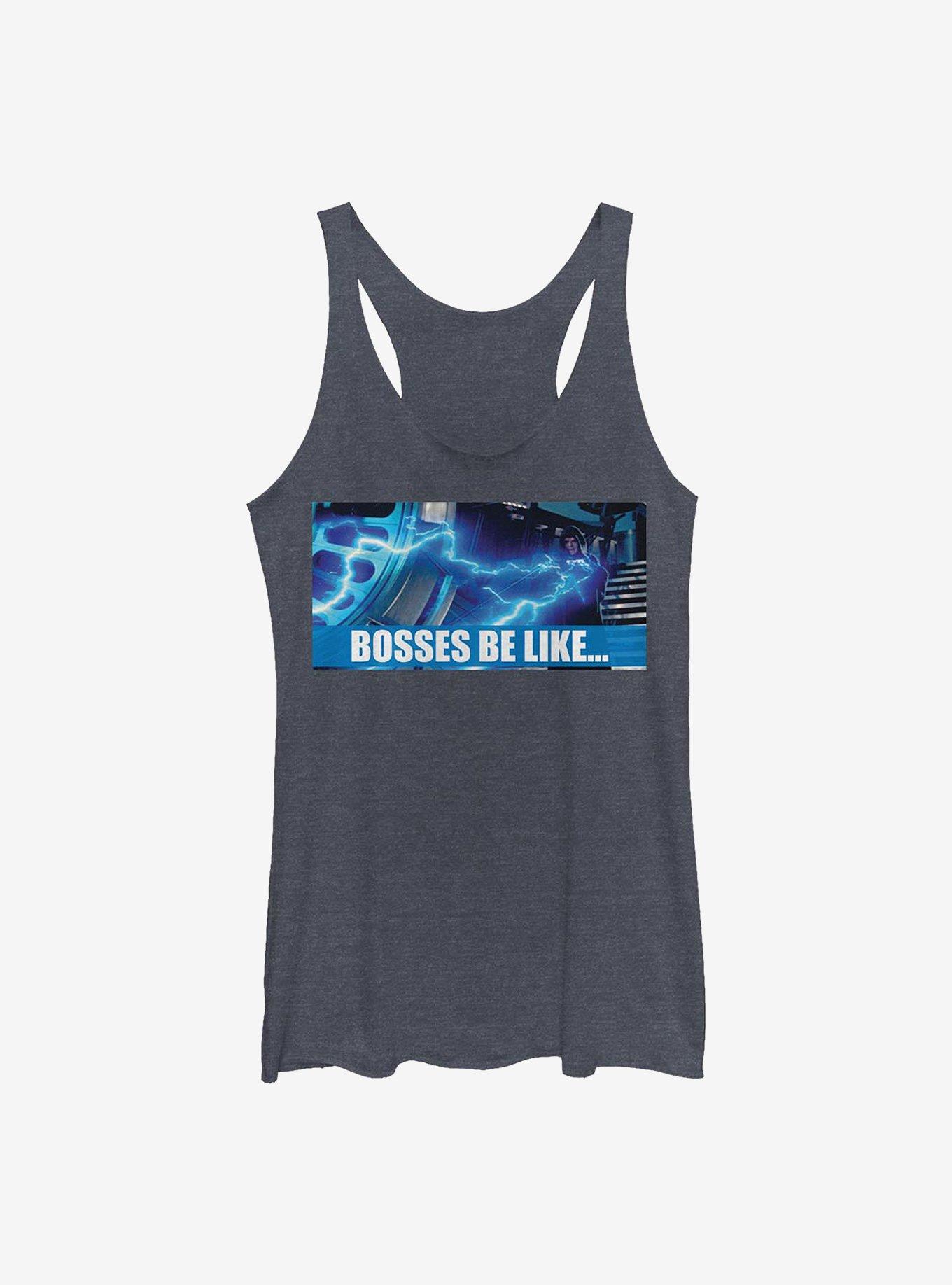 Star Wars Bosses Be Like Girls Tank, NAVY HTR, hi-res