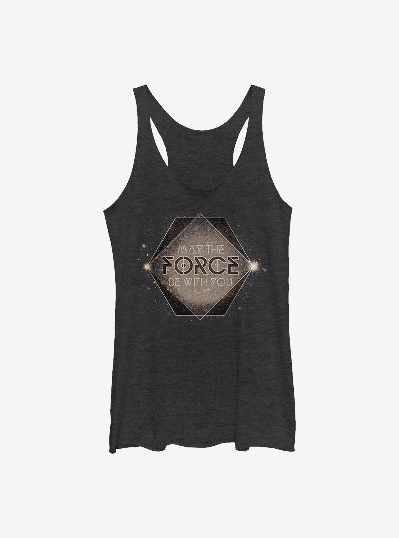 Star Wars Force Sparkle Girls Tank, BLK HTR, hi-res