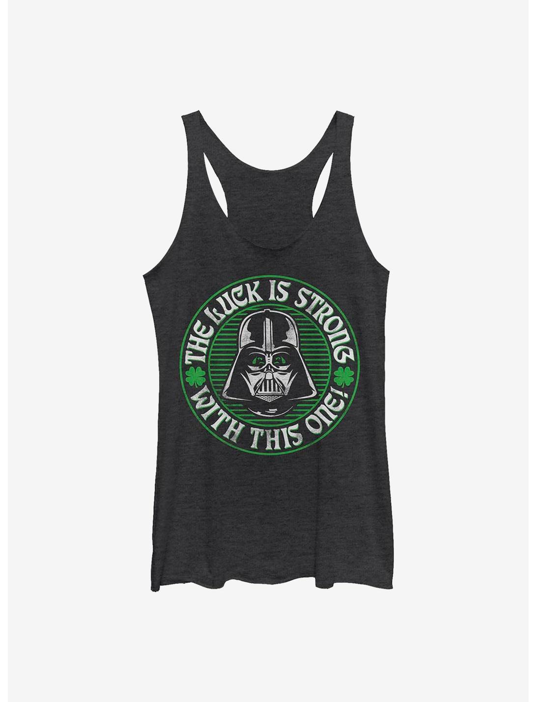 Star Wars Luck Is Strong Girls Tank Top, BLK HTR, hi-res