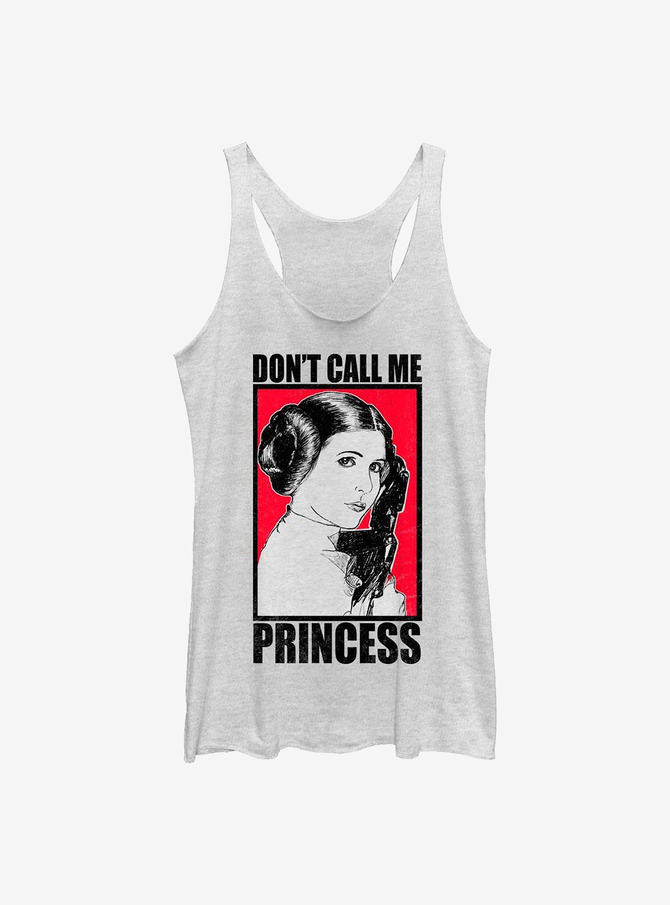 Star Wars No Princess Girls Tank, WHITE HTR, hi-res