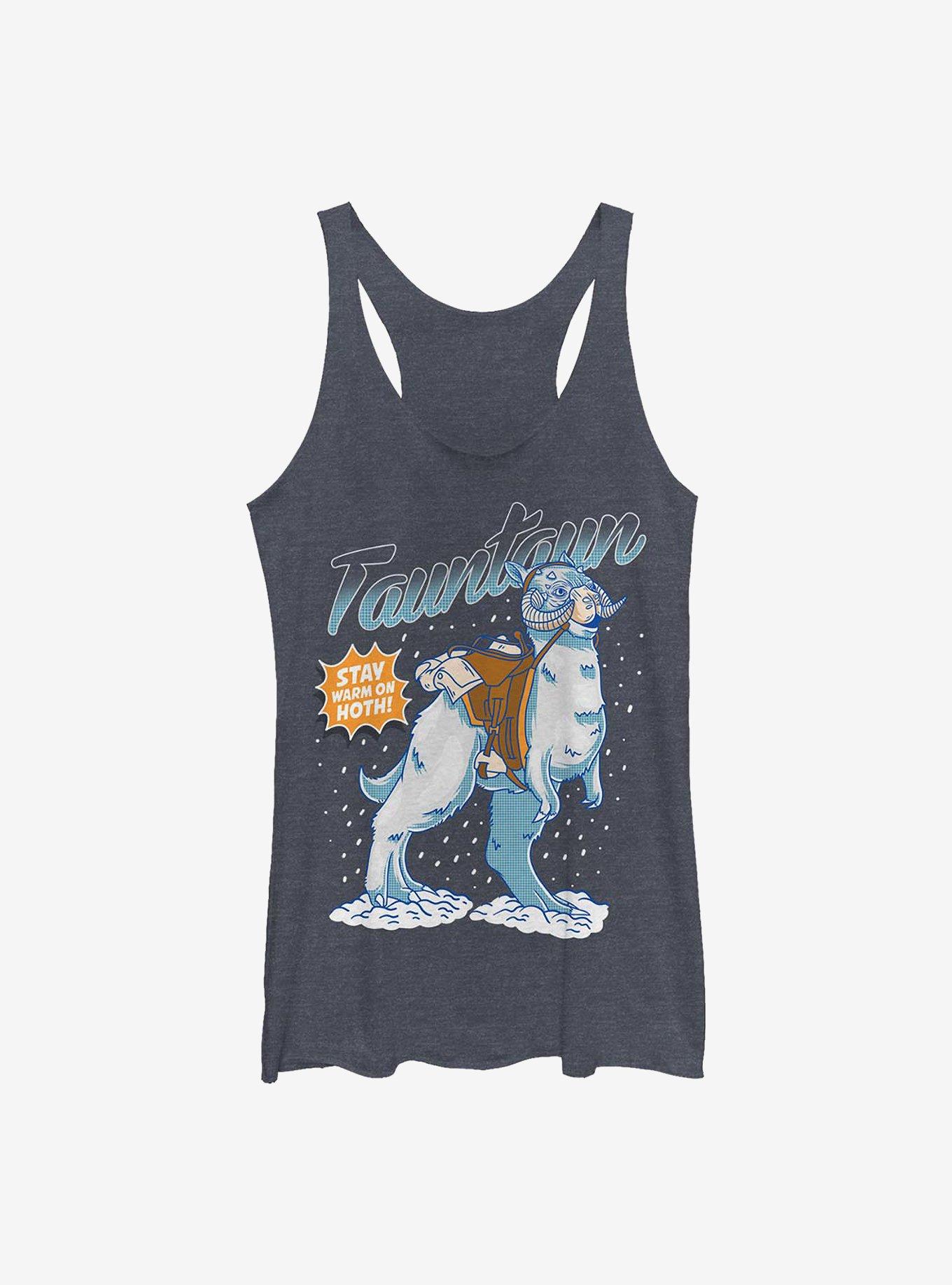 Star Wars Tauntaun Girls Tank Top, NAVY HTR, hi-res