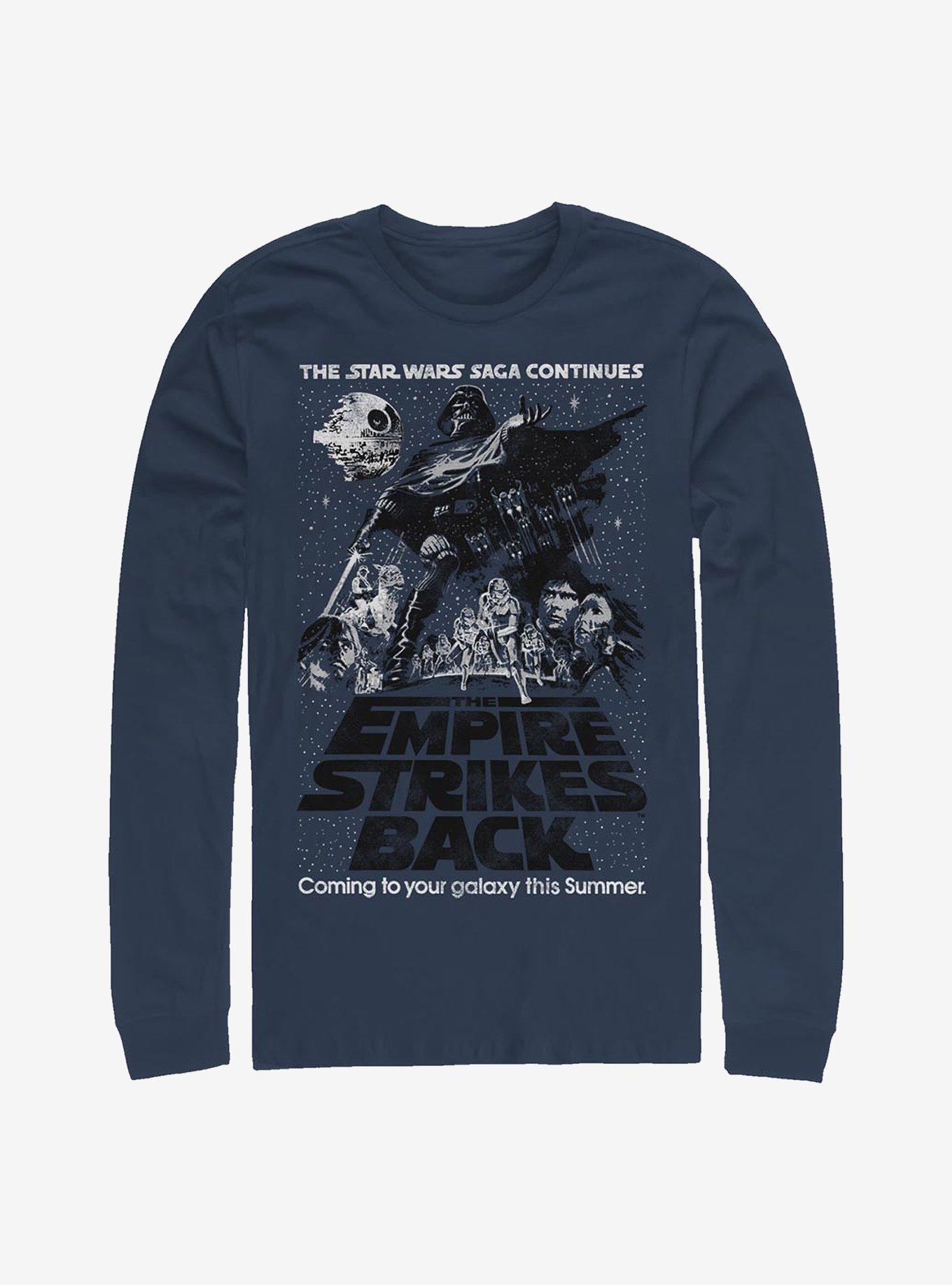 Star Wars Continuing Saga Long-Sleeve T-Shirt, NAVY, hi-res