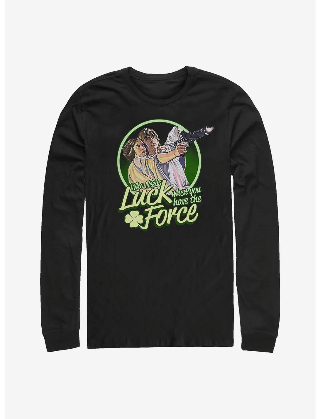 Star Wars Luck Force Long-Sleeve T-Shirt, BLACK, hi-res