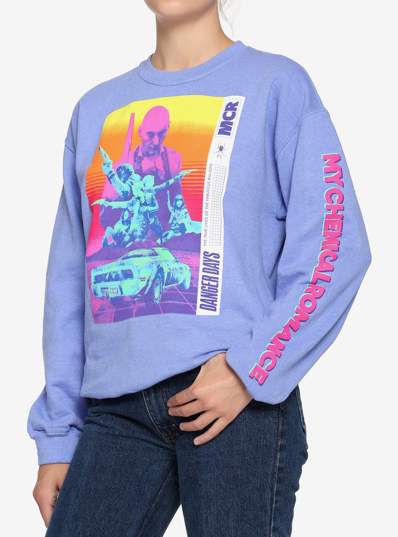 My Chemical Romance Danger Days Neon Girls Sweatshirt, LAVENDER, hi-res