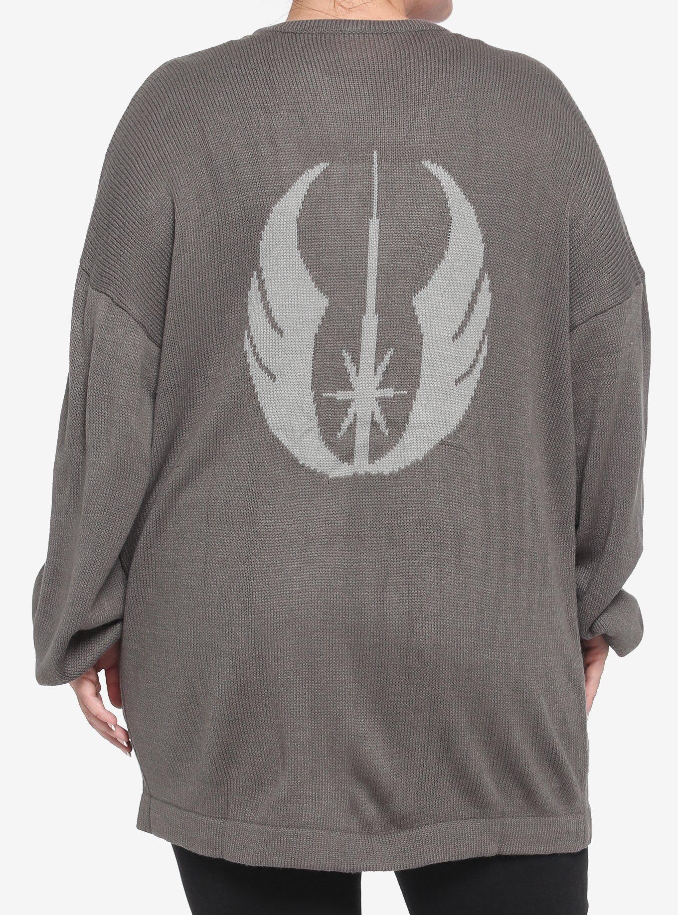 Her Universe Star Wars Jedi Embroidered Open Cardigan Plus Size Her Universe Exclusive, MULTI, hi-res