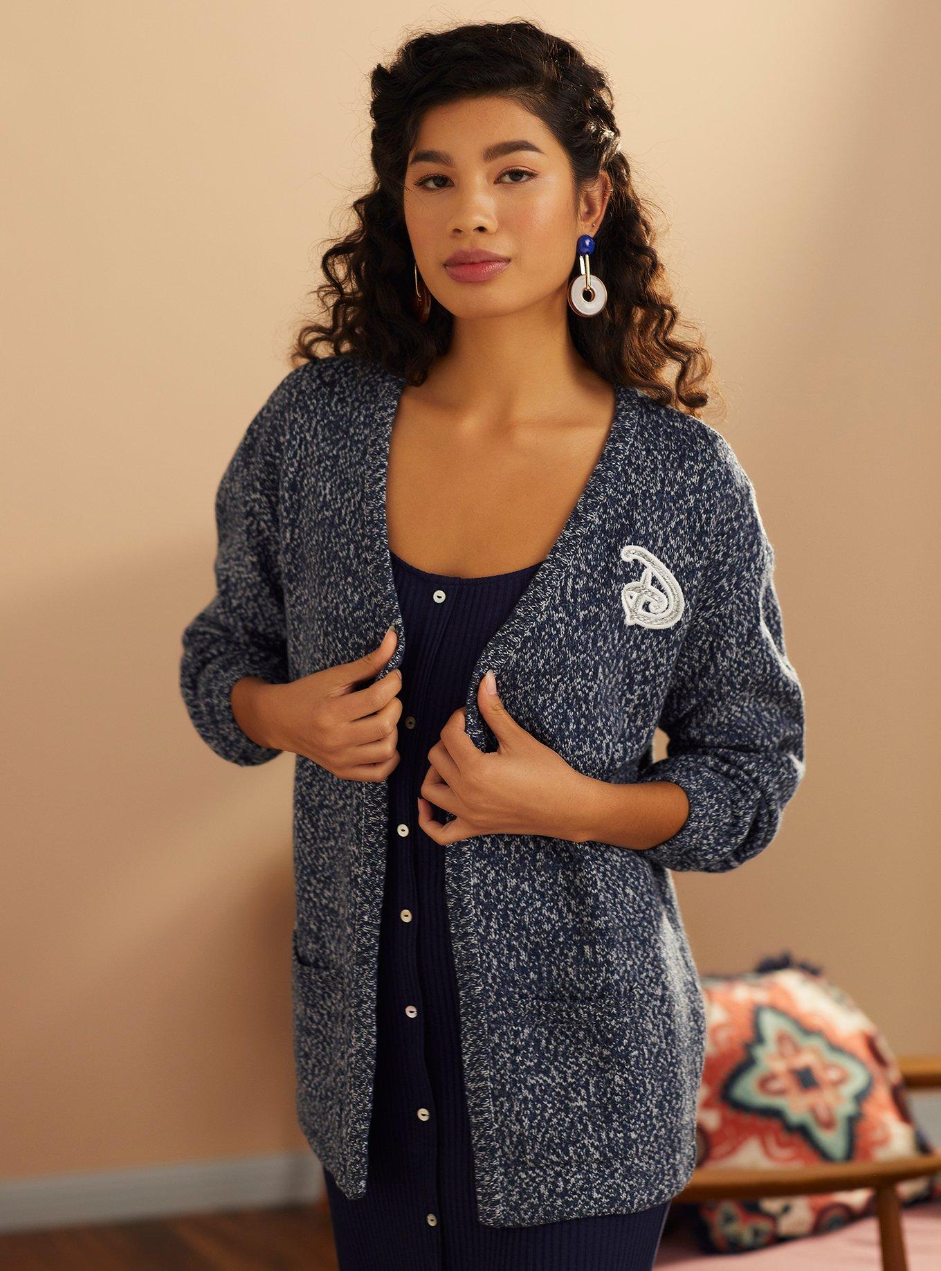 Her Universe Disney Logo Marled Open Cardigan Her Universe Exclusive, MULTI, hi-res