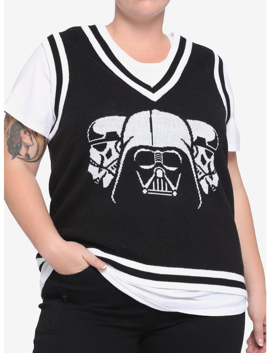 Her Universe Star Wars Dark Side Sweater Vest Plus Size Her Universe Exclusive, MULTI, hi-res