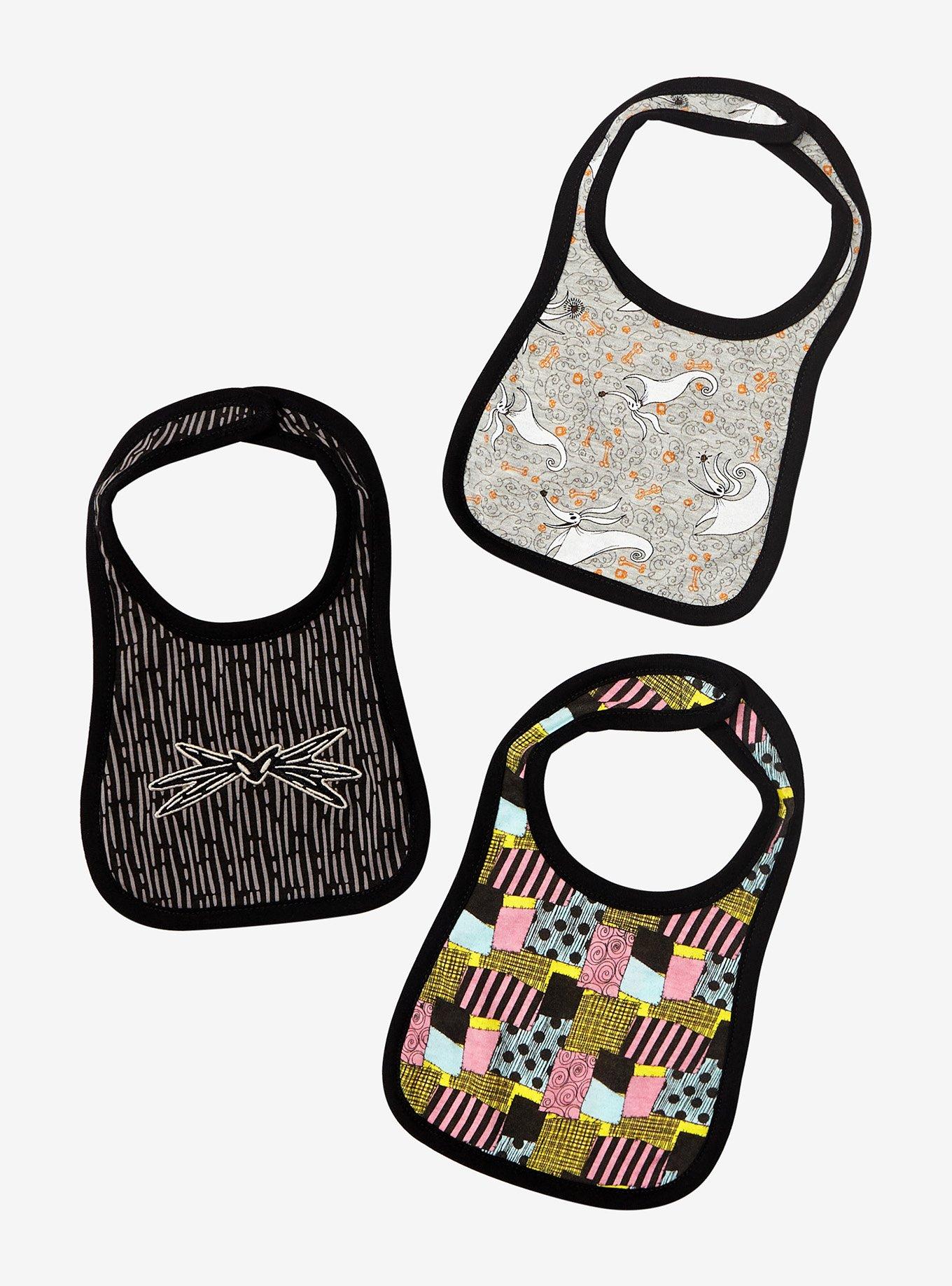 Disney The Nightmare Before Christmas Patterns Infant Bib Set - BoxLunch Exclusive, , hi-res