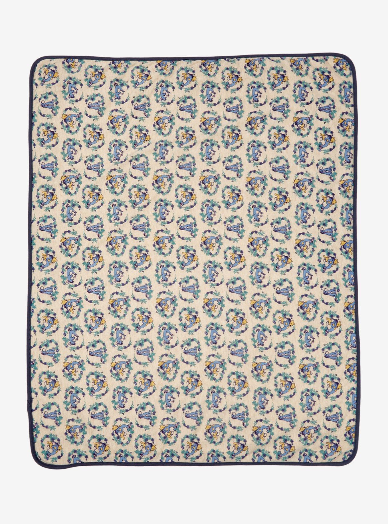 Disney Winnie the Pooh Eeyore Botanical Frame Baby Blanket - BoxLunch Exclusive, , hi-res