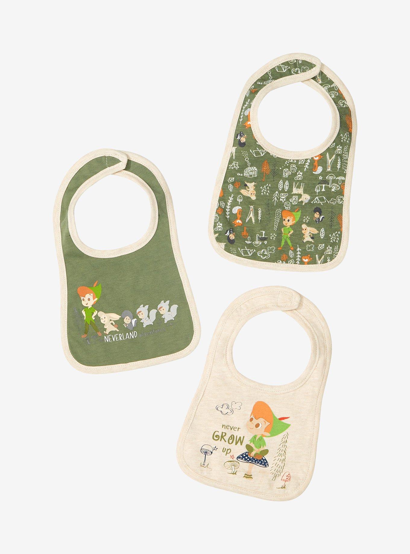 Disney Peter Pan Chibi Characters Infant Bib Set BoxLunch