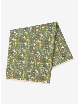 Disney Peter Pan Chibi Characters Allover Print Swaddle Blanket - BoxLunch Exclusive, , hi-res