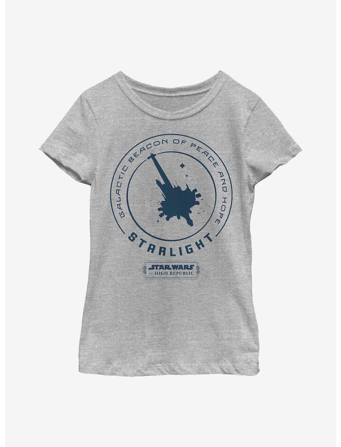 Star Wars: The High Republic Galactic Beacon Of Peace And Hope Youth Girls T-Shirt, ATH HTR, hi-res