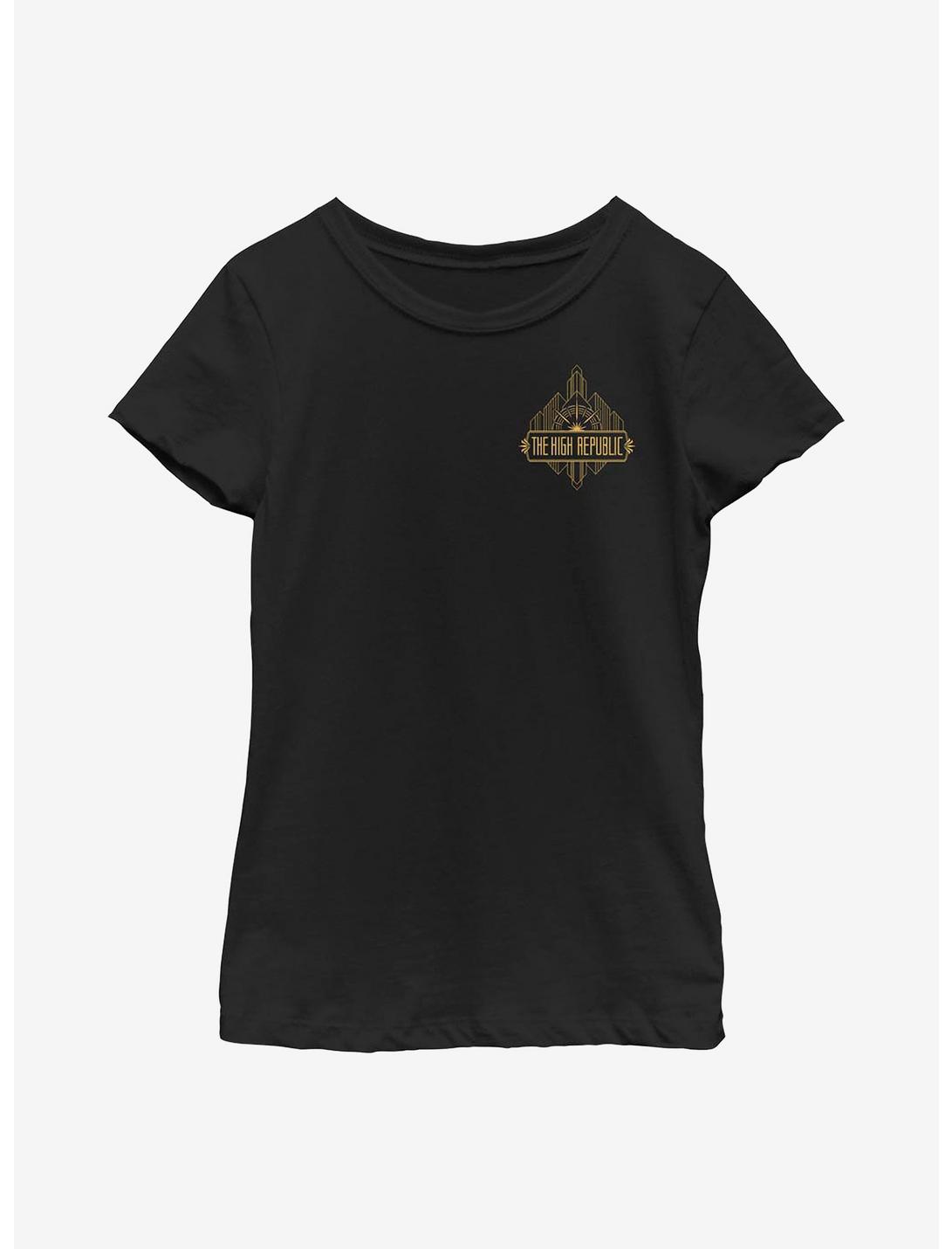 Star Wars: The High Republic Badge Youth Girls T-Shirt, BLACK, hi-res