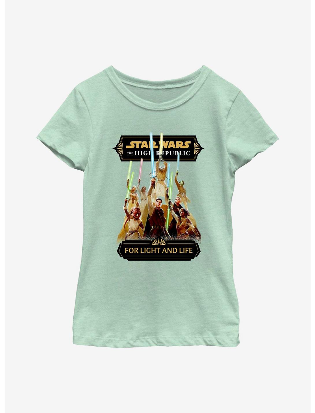 Star Wars: The High Republic For Light And Life Youth Girls T-Shirt, MINT, hi-res