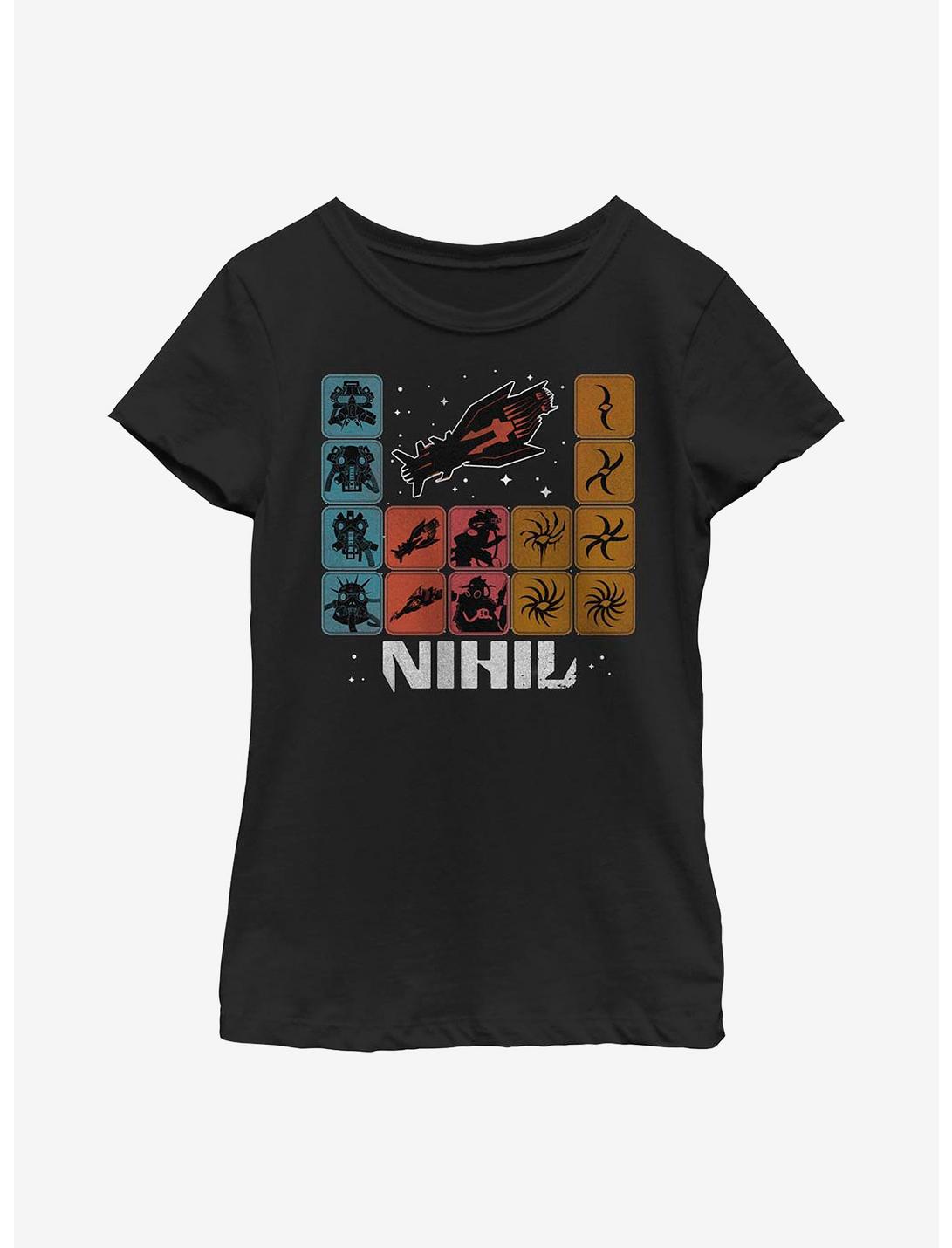 Star Wars: The High Republic Nihil Table Youth Girls T-Shirt, BLACK, hi-res