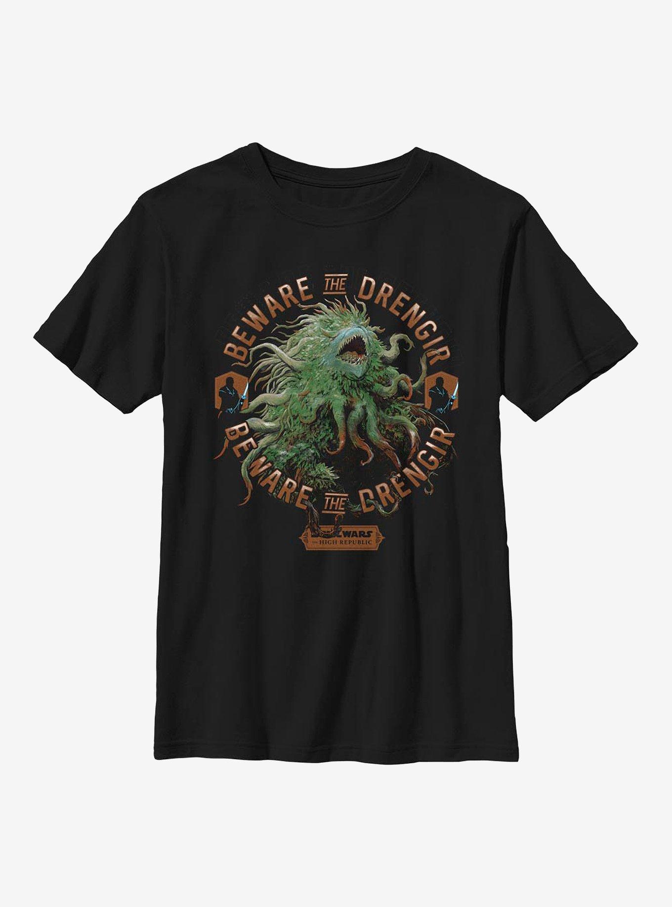 Star Wars: The High Republic Beware The Drengir Youth T-Shirt, BLACK, hi-res