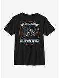 Star Wars: The High Republic Explore The Outer Rim Youth T-Shirt, BLACK, hi-res