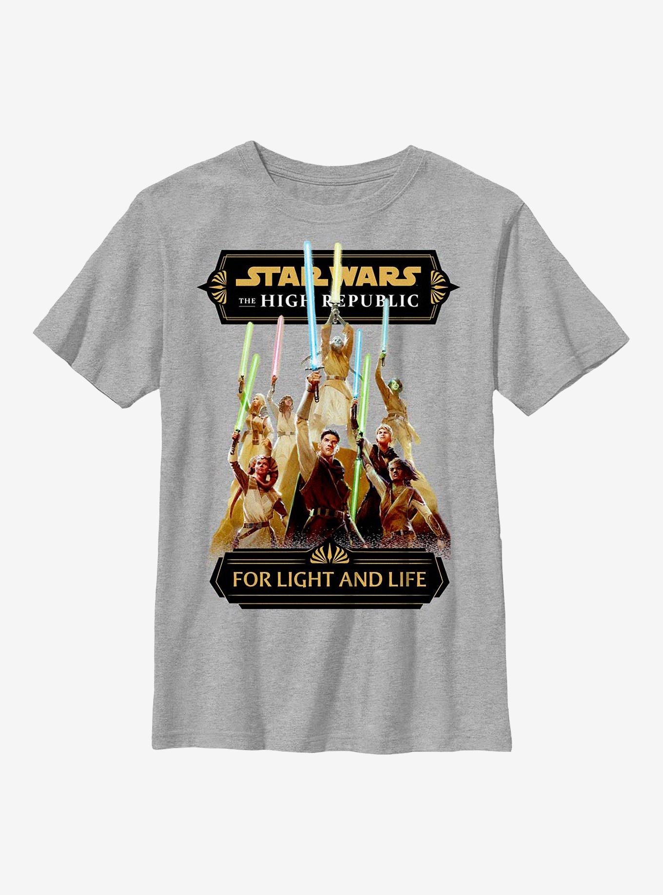Star Wars: The High Republic For Light And Life Youth T-Shirt, ATH HTR, hi-res